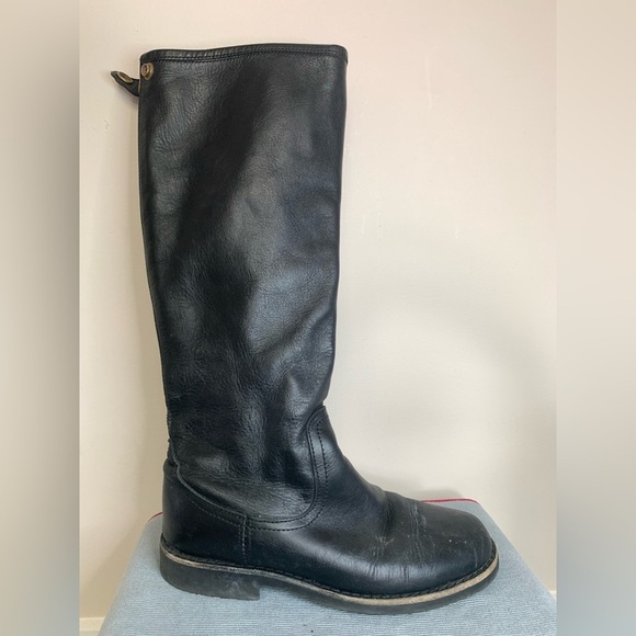 Roots Shoes - Roots Tribe Leather Equestrian Boots Black 8.5